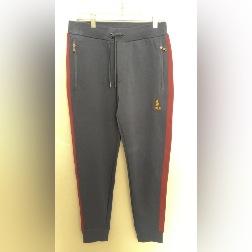 Ralph Lauren Men's Blue and Red Joggers